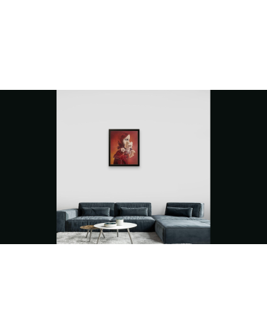 Tableau huile "Démasquez-Vous" — Claire Laloux | Madeleine Home Design