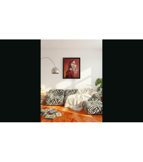 Tableau huile "Démasquez-Vous" — Claire Laloux | Madeleine Home Design