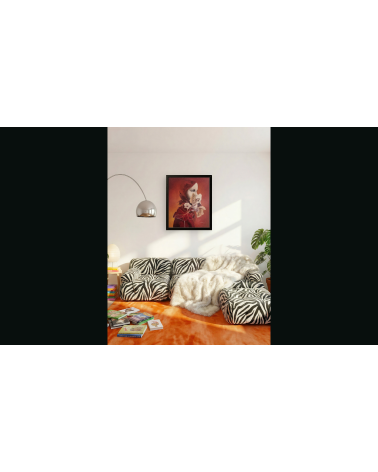 Tableau huile "Démasquez-Vous" — Claire Laloux | Madeleine Home Design