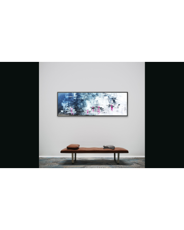 Tableau « NYMPHEAS DE GIVERNY EN NOIR ET BLANC » Nathalie Soulet