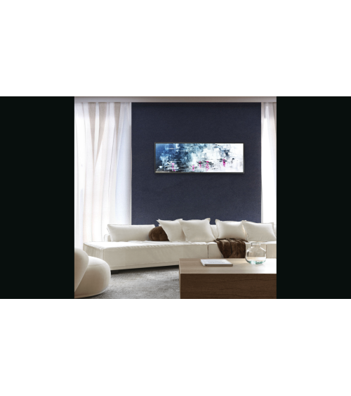 Tableau « NYMPHEAS DE GIVERNY EN NOIR ET BLANC » Nathalie Soulet