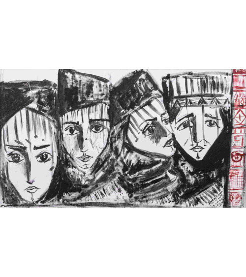 Zehra Doğan — Femmes kurdes 1 | Digigraphie limitée