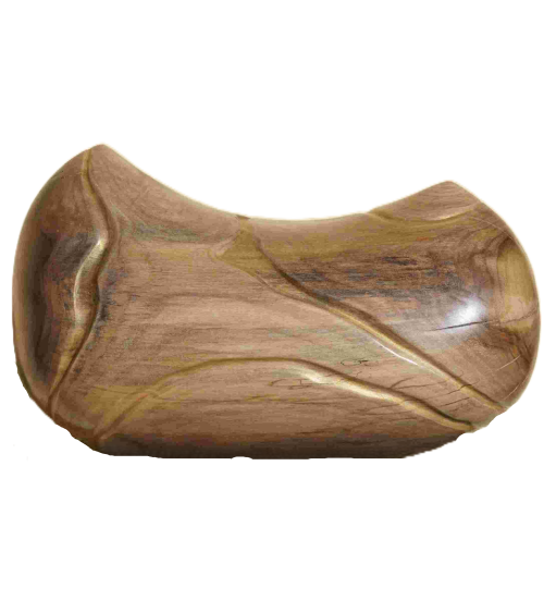 Alluvion – Sculpture en Noyer et Mica Or | Art Contemporain