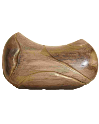 Alluvion – Sculpture en Noyer et Mica Or | Art Contemporain