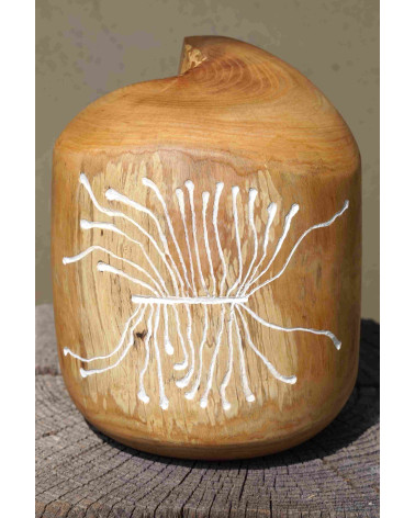 Entomoglyphe – Sculpture bois – Marie-Laure Teisseire