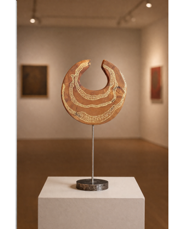 Sculpture « Parure I » Cerisier Or Acier M.-L. Teisseire H30 | Madelei