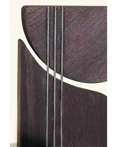 Trivium – Sculpture contemporaine bois et marbre – Marie-Laure Teissei