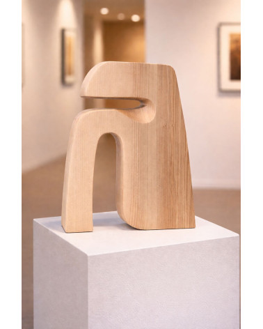 TYPO A – Sculpture typographique en bois – Marie-Laure Teisseire
