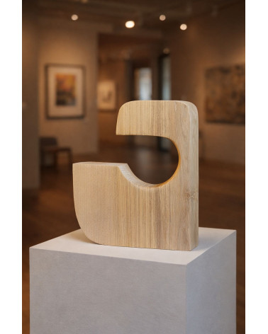 TYPO JG – Sculpture typographique en bois – Marie-Laure Teisseire