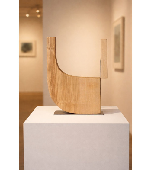 TYPO U – Sculpture bois et métal – Marie-Laure Teisseire
