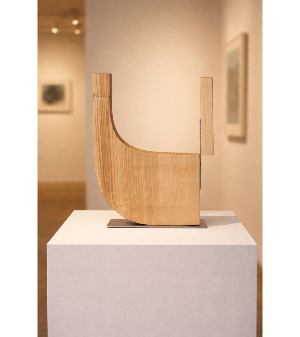TYPO U – Sculpture bois et métal – Marie-Laure Teisseire