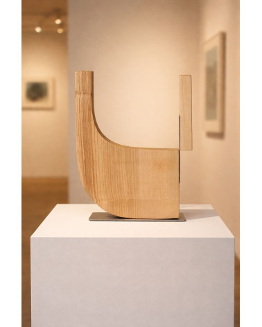 TYPO U – Sculpture bois et métal – Marie-Laure Teisseire