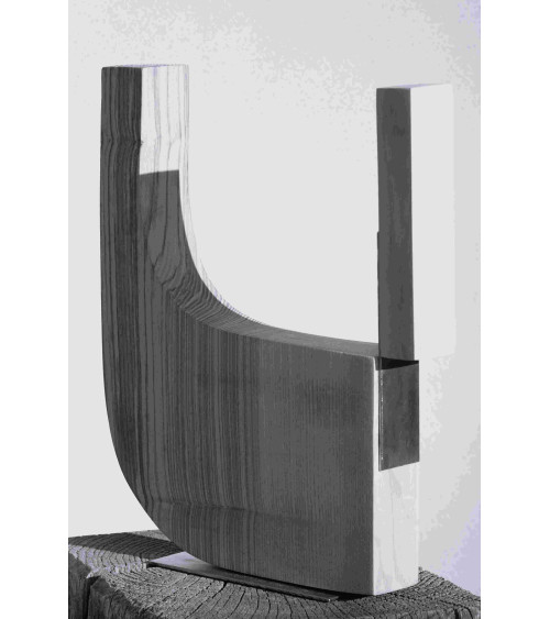 TYPO U – Sculpture bois et métal – Marie-Laure Teisseire