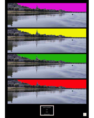 Andy à Saumur – Quadriptyque Pop Art | Digigraphie édition limitée