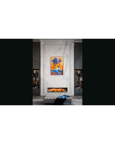 Crepusculo del Guayacan azul — Marie de Vençay | Huile sur toile conte