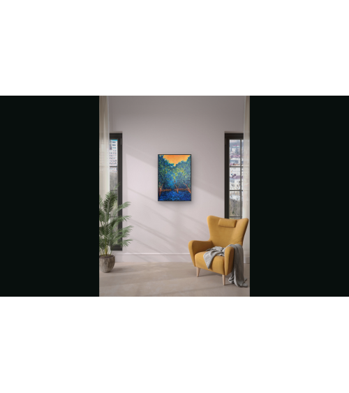 L’Heure Bleue — Marie de Vençay | Huile sur toile contemporaine