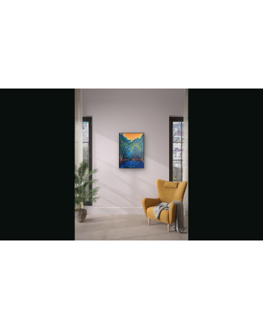 L’Heure Bleue — Marie de Vençay | Huile sur toile contemporaine
