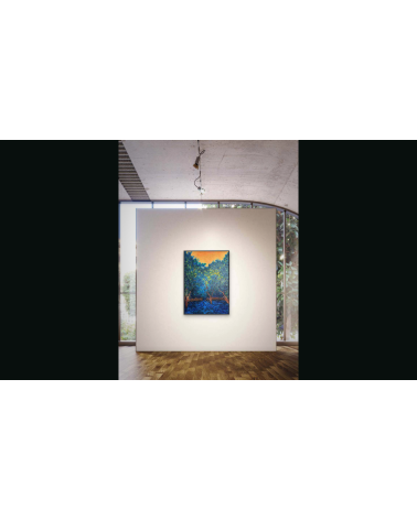 L’Heure Bleue — Marie de Vençay | Huile sur toile contemporaine