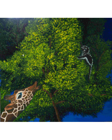 La fable de la girafe et du singe-araignée – Marie de Vençay