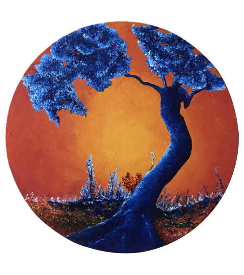 Magie du Crépuscule – Marie de Vençay | Huile sur toile contemporaine