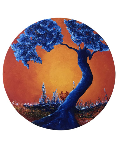 Magie du Crépuscule – Marie de Vençay | Huile sur toile contemporaine