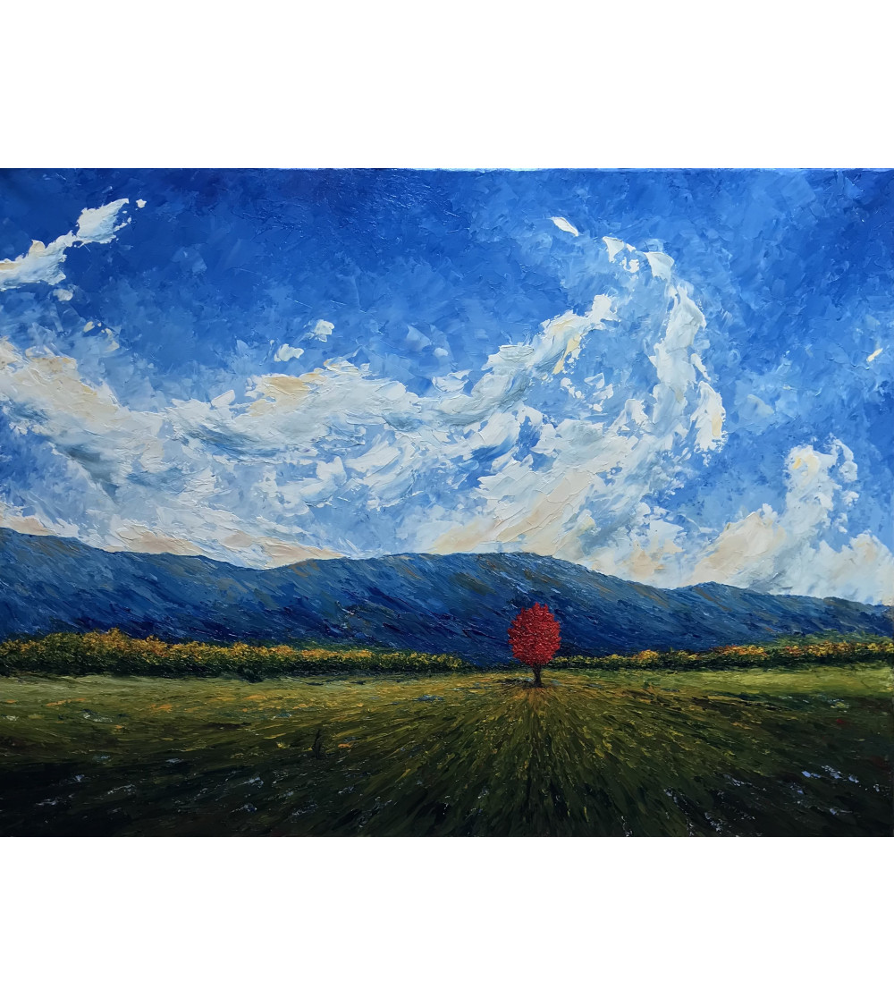 SILENCE DU MATIN – Marie de Vençay | Huile sur toile 50 x 70 cm