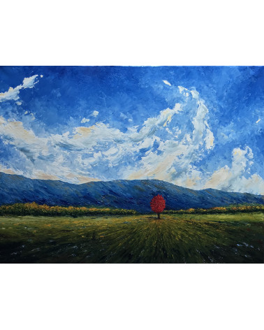 SILENCE DU MATIN – Marie de Vençay | Huile sur toile 50 x 70 cm
