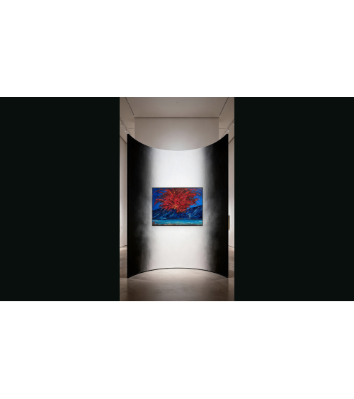 Sous le volcan – Marie de Vençay | Huile sur toile contemporaine 80 x