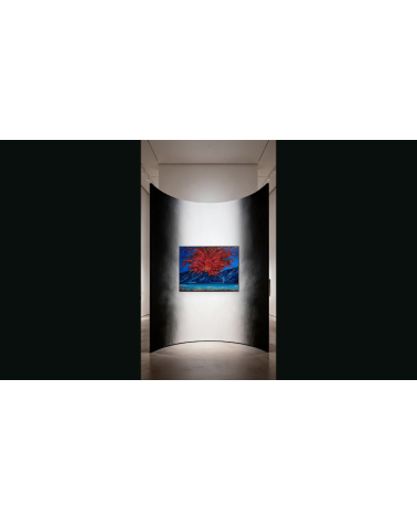 Sous le volcan – Marie de Vençay | Huile sur toile contemporaine 80 x