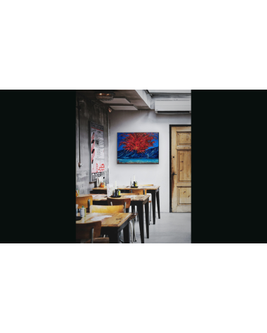 Sous le volcan – Marie de Vençay | Huile sur toile contemporaine 80 x
