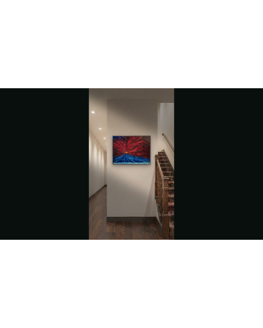 Sous le volcan II – Marie de Vençay | Huile sur toile contemporaine 80