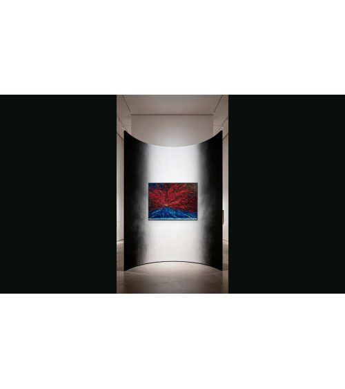 Sous le volcan II – Marie de Vençay | Huile sur toile contemporaine 80