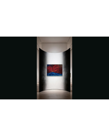Sous le volcan II – Marie de Vençay | Huile sur toile contemporaine 80