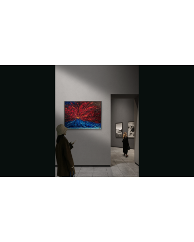 Sous le volcan II – Marie de Vençay | Huile sur toile contemporaine 80