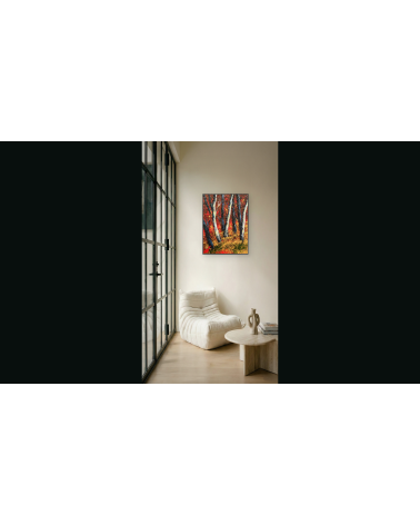 Symphonie d’automne – Marie de Vençay | Huile sur toile contemporaine