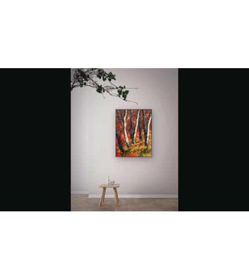 Symphonie d’automne – Marie de Vençay | Huile sur toile contemporaine