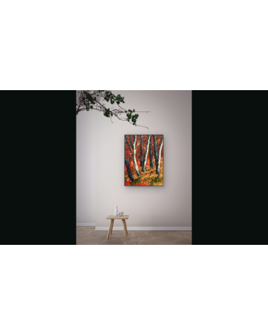 Symphonie d’automne – Marie de Vençay | Huile sur toile contemporaine