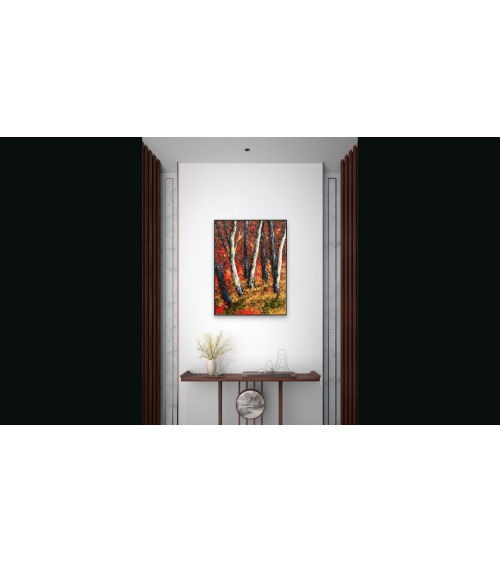 Symphonie d’automne – Marie de Vençay | Huile sur toile contemporaine
