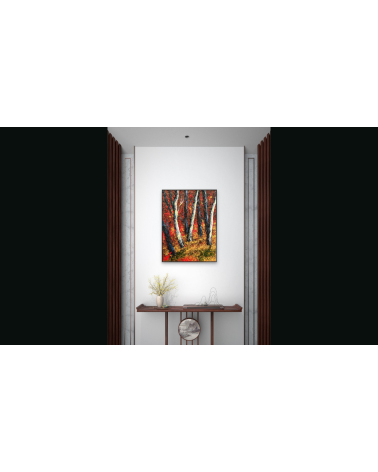 Symphonie d’automne – Marie de Vençay | Huile sur toile contemporaine