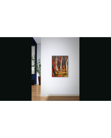 Symphonie d’automne – Marie de Vençay | Huile sur toile contemporaine