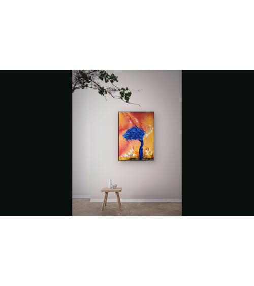 Traversée – Marie de Vençay | Huile sur toile contemporaine 70 x 50 cm