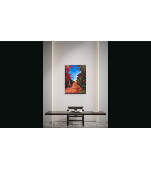Traversée – Marie de Vençay | Huile sur toile contemporaine 70 x 50 cm