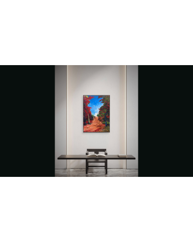 Traversée – Marie de Vençay | Huile sur toile contemporaine 70 x 50 cm