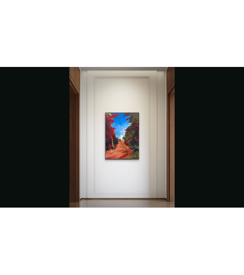 Traversée – Marie de Vençay | Huile sur toile contemporaine 70 x 50 cm