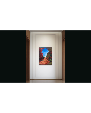 Traversée – Marie de Vençay | Huile sur toile contemporaine 70 x 50 cm