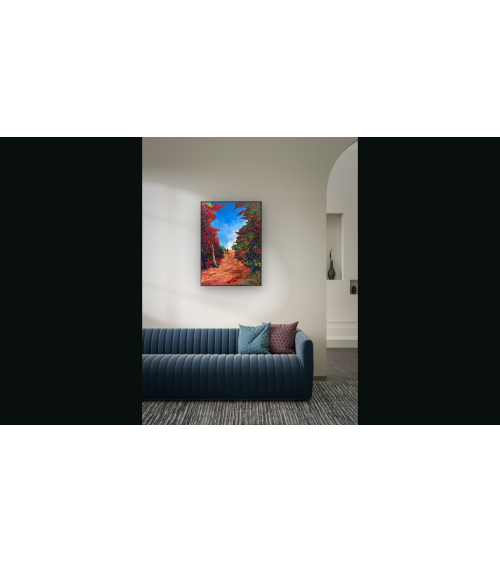 Traversée – Marie de Vençay | Huile sur toile contemporaine 70 x 50 cm