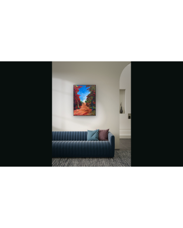 Traversée – Marie de Vençay | Huile sur toile contemporaine 70 x 50 cm
