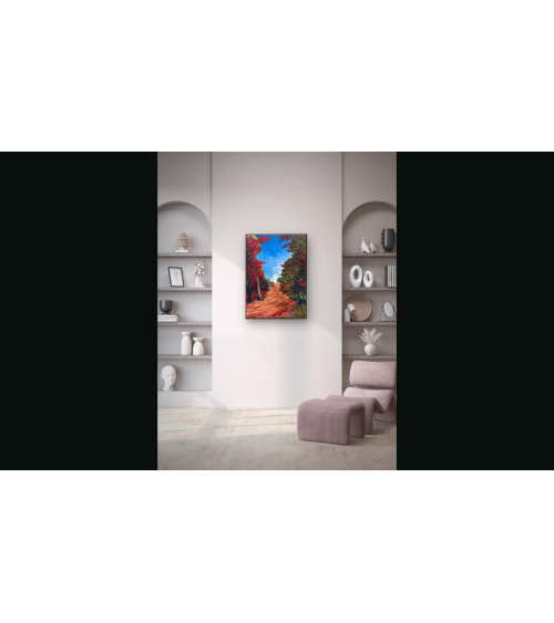 Traversée – Marie de Vençay | Huile sur toile contemporaine 70 x 50 cm