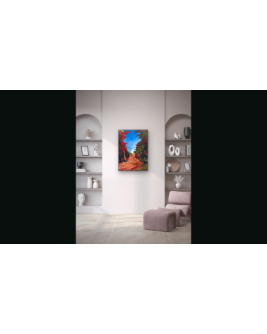 Traversée – Marie de Vençay | Huile sur toile contemporaine 70 x 50 cm