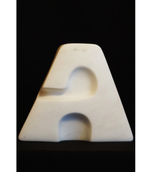 Sculpture « Typo A Albâtre » Marie-Laure Teisseire Série Typo | Madele
